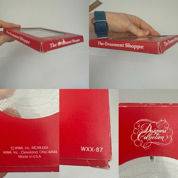 Vtg 80 Christmas For Mother w Love Clear Acrylic Ornament Shoppe Design Collect - Picture 9 of 12